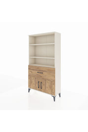 Arges Dolap 3 Raflı Tek Çekmeceli 2 Kapaklı 88x30x163 - S21M016V3A