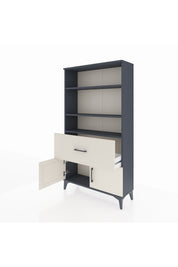 Arges Dolap 3 Raflı Tek Çekmeceli 2 Kapaklı 88x30x163 - S21M016V4A