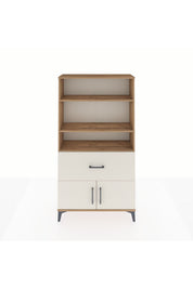 Arges Dolap 3 Raflı Tek Çekmeceli 2 Kapaklı 88x30x163 - S21M016V7A