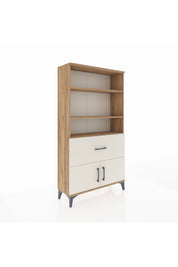 Arges Dolap 3 Raflı Tek Çekmeceli 2 Kapaklı 88x30x163 - S21M016V7A