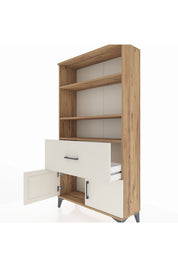 Arges Dolap 3 Raflı Tek Çekmeceli 2 Kapaklı 88x30x163 - S21M016V7A