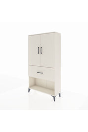 Arges Dolap 3 Raflı Tek Çekmeceli 2 Kapaklı 88x30x163 - S21M017V1A
