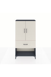 Arges Dolap 3 Raflı Tek Çekmeceli 2 Kapaklı 88x30x163 - S21M017V4A