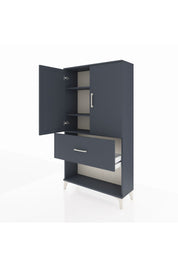 Arges Dolap 3 Raflı Tek Çekmeceli 2 Kapaklı 88x30x163 - S21M017V5A