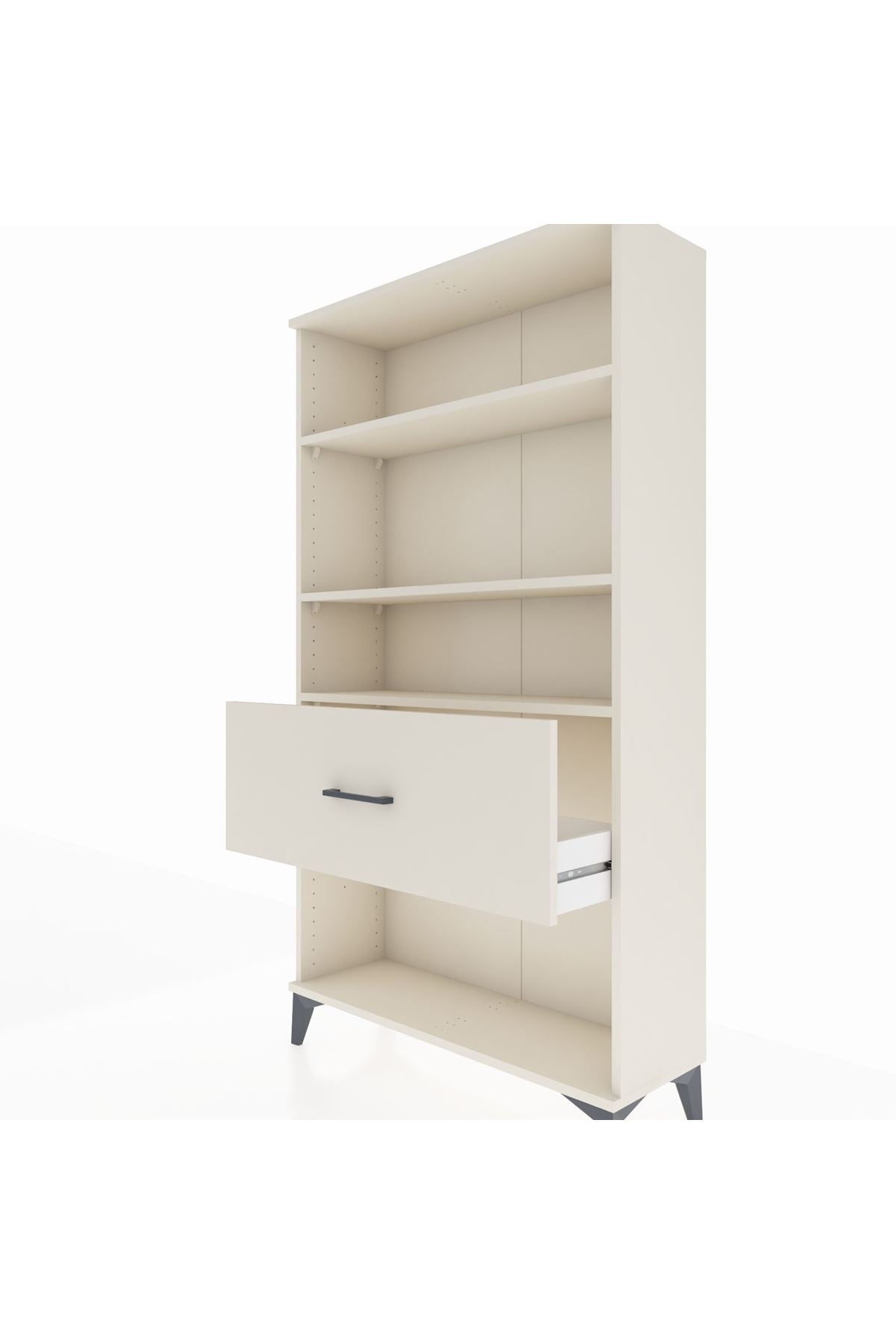 Arges Dolap 3 Raflı Tek Çekmeceli 88x30x163 - S21M018V1A