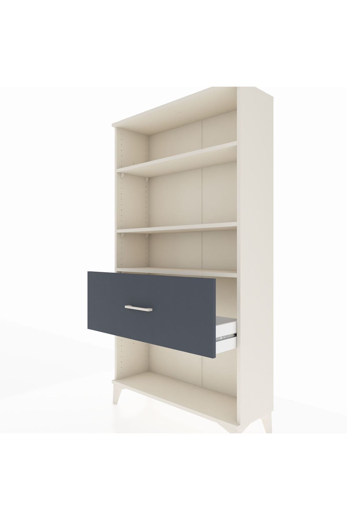 Arges Dolap 3 Raflı Tek Çekmeceli 88x30x163 - S21M018V2A