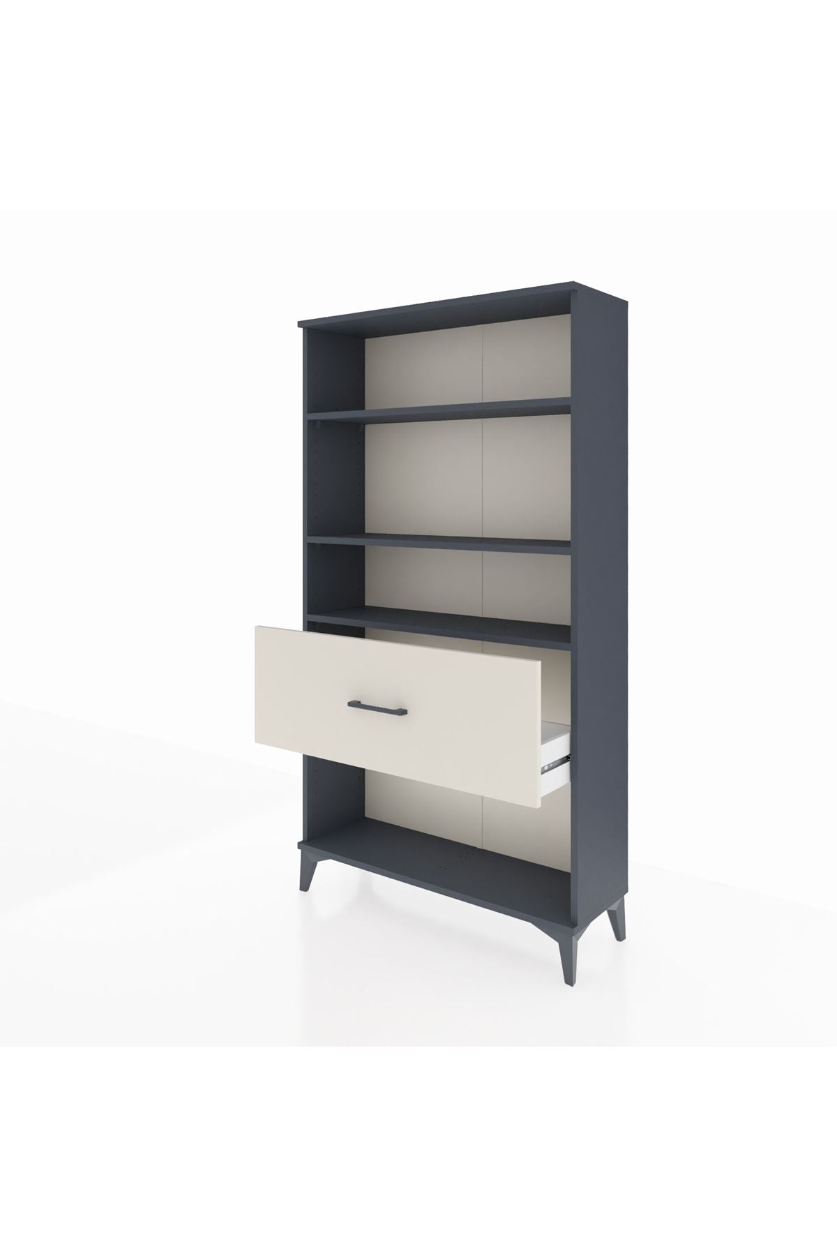 Arges Dolap 3 Raflı Tek Çekmeceli 88x30x163 - S21M018V4A