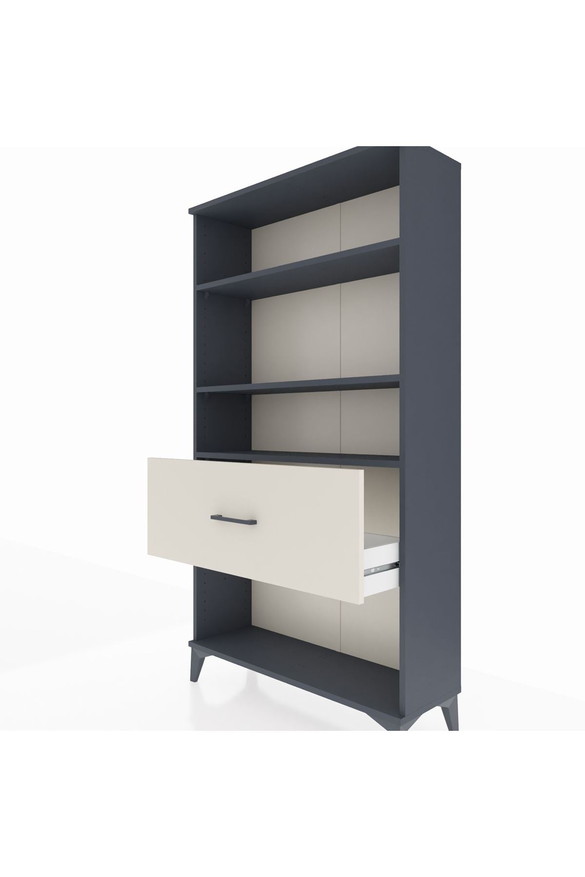 Arges Dolap 3 Raflı Tek Çekmeceli 88x30x163 - S21M018V4A