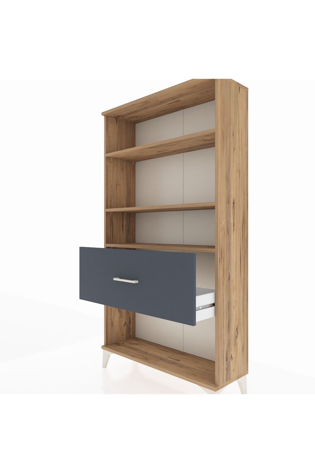 Arges Dolap 3 Raflı Tek Çekmeceli 88x30x163 - S21M018V8A