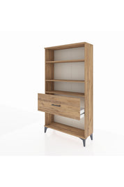 Arges Dolap 3 Raflı Tek Çekmeceli 88x30x163 - S21M018V9A