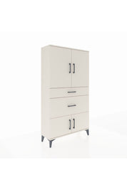 Arges Dolap 2 Raflı 2 Çekmeceli 4 Kapaklı 88x30x163 - S21M019V1A