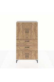 Arges Dolap 2 Raflı 2 Çekmeceli 4 Kapaklı 88x30x163 - S21M019V3A