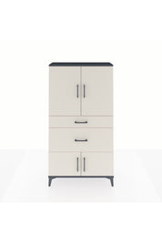 Arges Dolap 2 Raflı 2 Çekmeceli 4 Kapaklı 88x30x163 - S21M019V4A