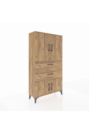 Arges Dolap 2 Raflı 2 Çekmeceli 4 Kapaklı 88x30x163 - S21M019V9A