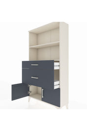 Arges Dolap 2 Raflı 2 Çekmeceli 2 Kapaklı 88x30x163 - S21M020V2A
