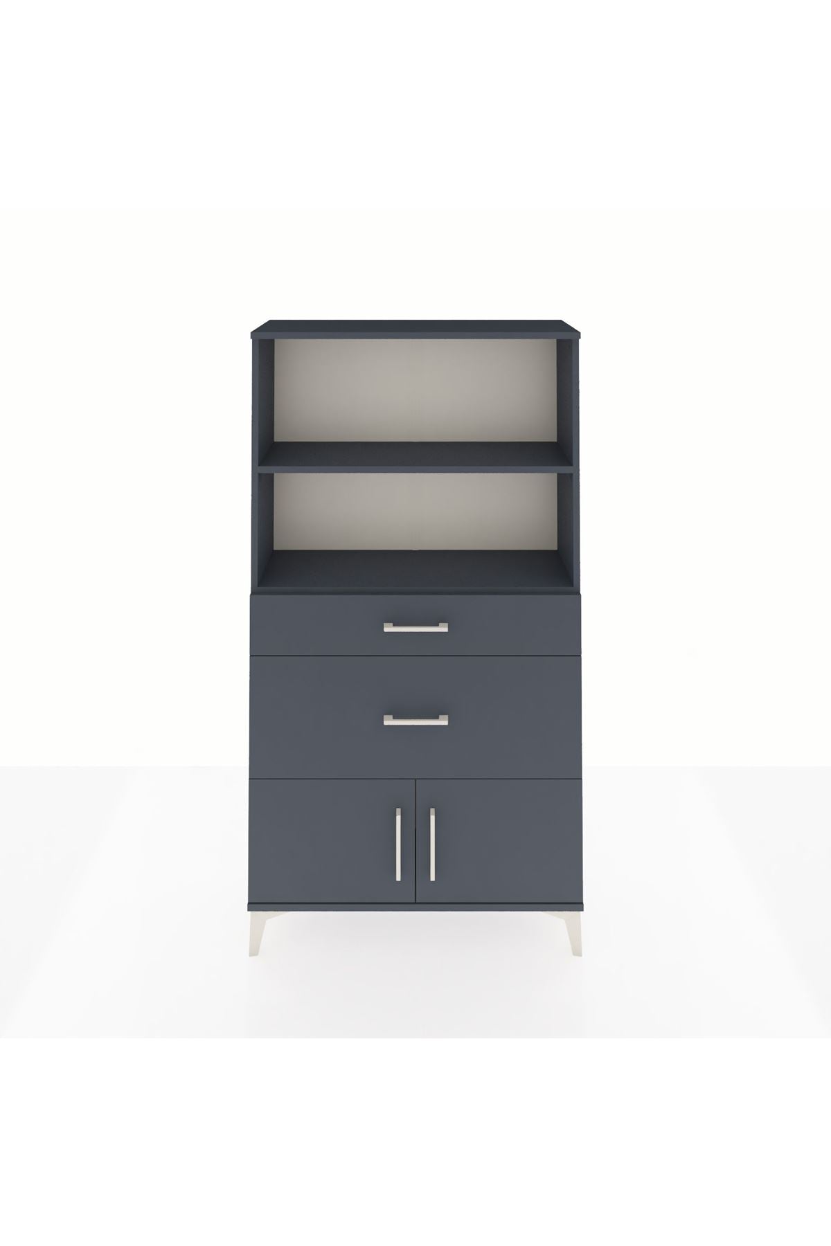 Arges Dolap 2 Raflı 2 Çekmeceli 2 Kapaklı 88x30x163 - S21M020V5A