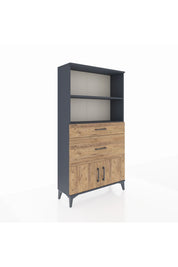 Arges Dolap 2 Raflı 2 Çekmeceli 2 Kapaklı 88x30x163 - S21M020V6A