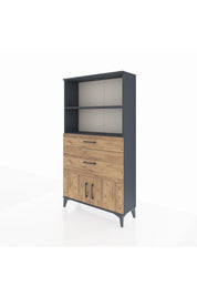 Arges Dolap 2 Raflı 2 Çekmeceli 2 Kapaklı 88x30x163 - S21M020V6A