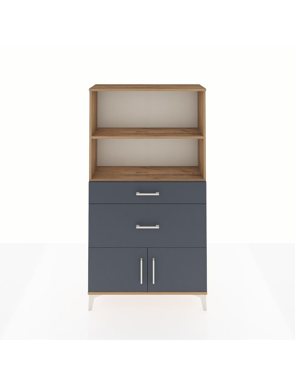 Arges Dolap 2 Raflı 2 Çekmeceli 2 Kapaklı 88x30x163 - S21M020V8A