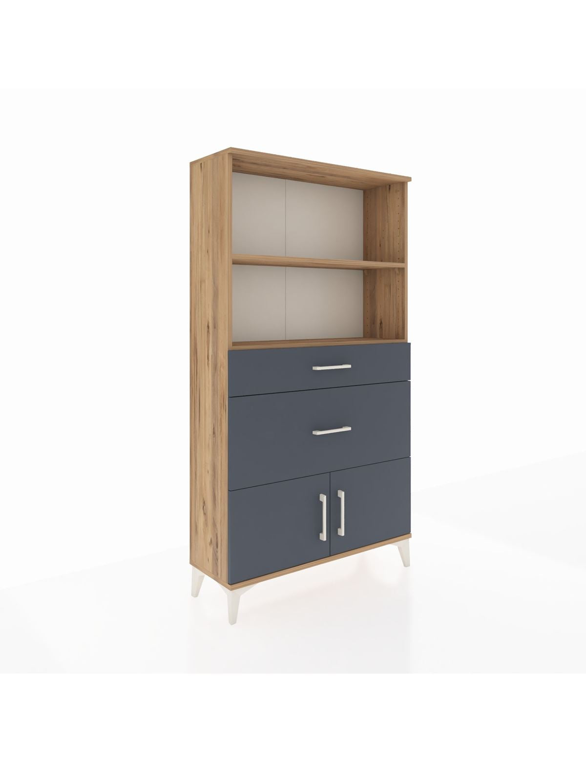 Arges Dolap 2 Raflı 2 Çekmeceli 2 Kapaklı 88x30x163 - S21M020V8A
