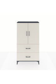 Arges Dolap 3 Raflı 2 Çekmeceli 2 Kapaklı 88x30x163 - S21M021V4A