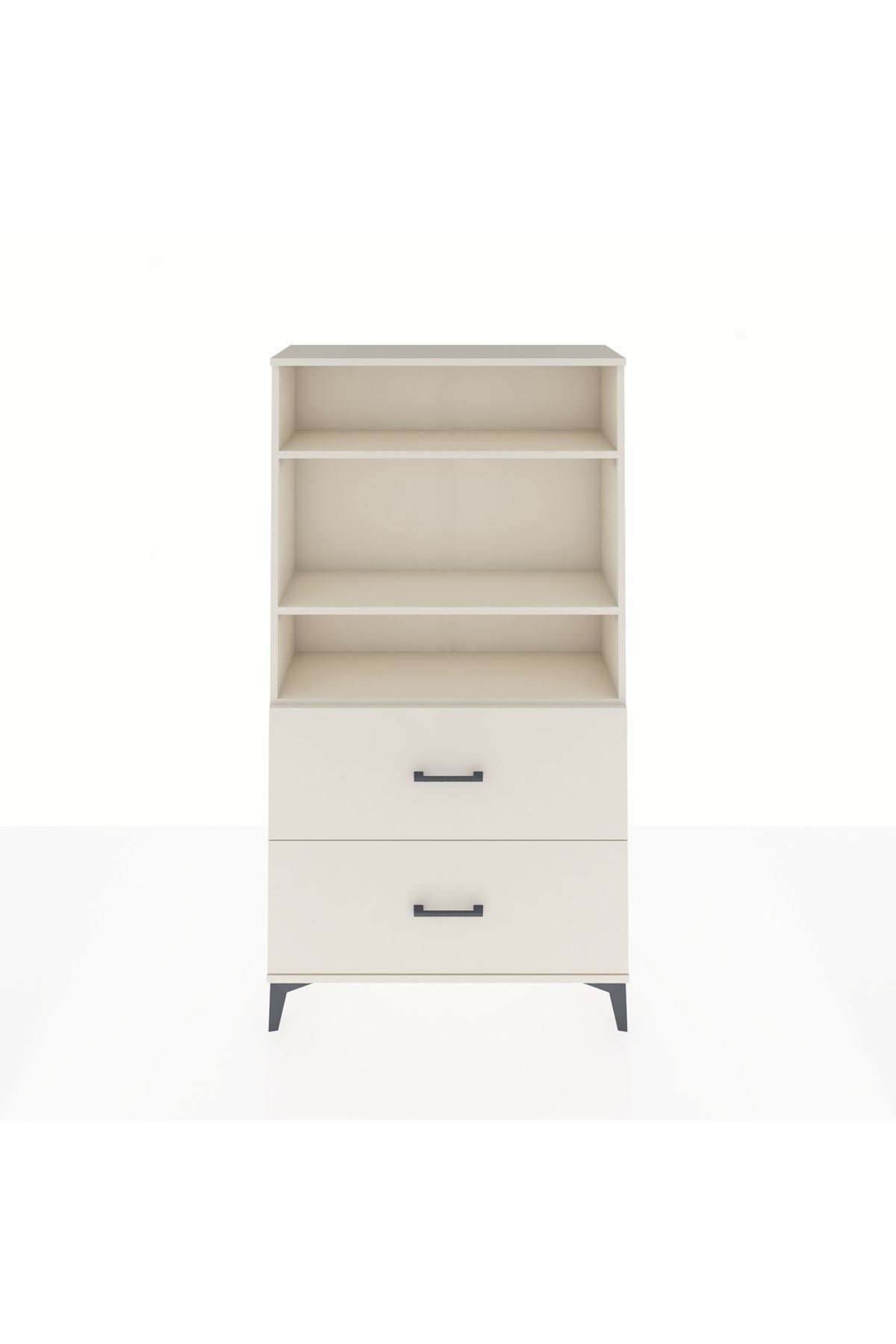 Arges Dolap 3 Raflı 2 Çekmeceli 88x30x163 - S21M022V1A