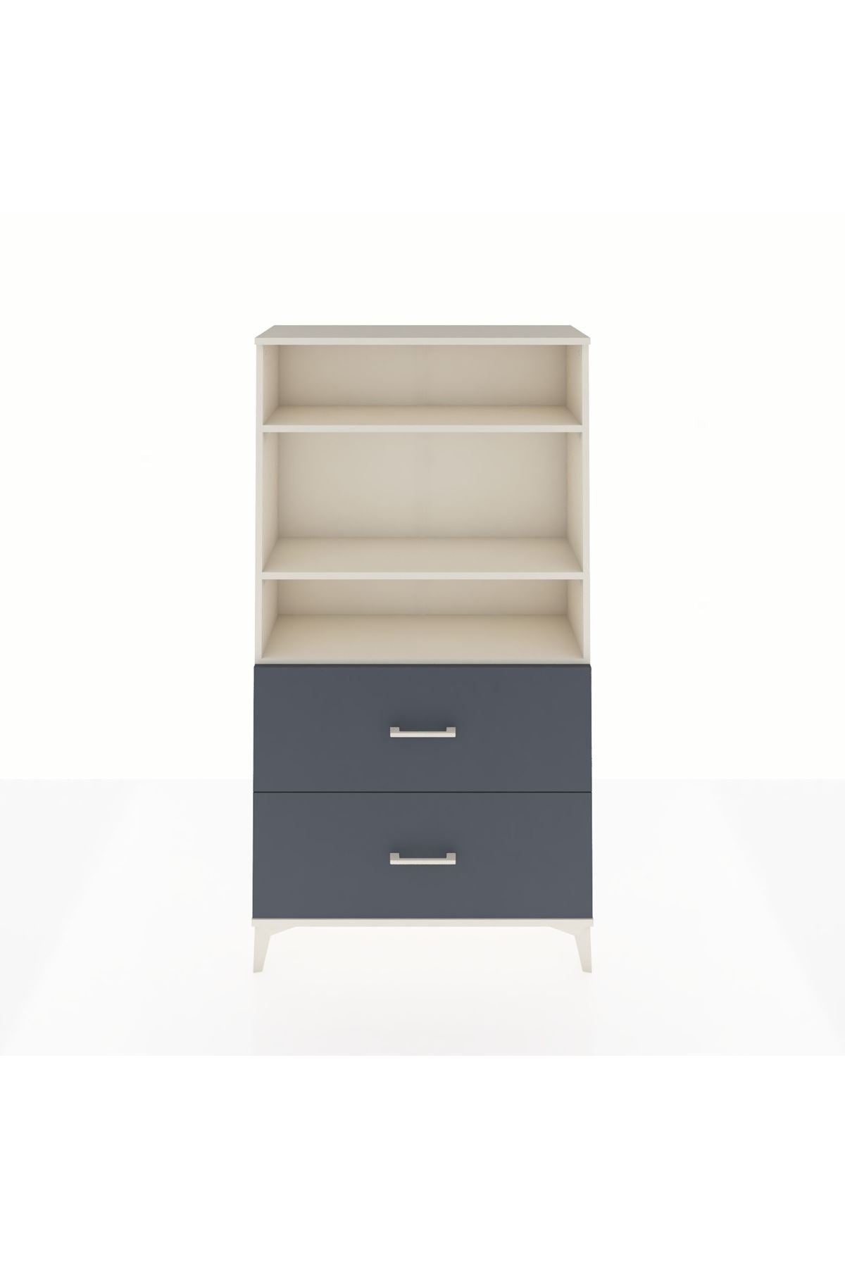 Arges Dolap 3 Raflı 2 Çekmeceli 88x30x163 - S21M022V2A