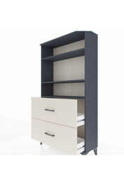 Arges Dolap 3 Raflı 2 Çekmeceli 88x30x163 - S21M022V4A