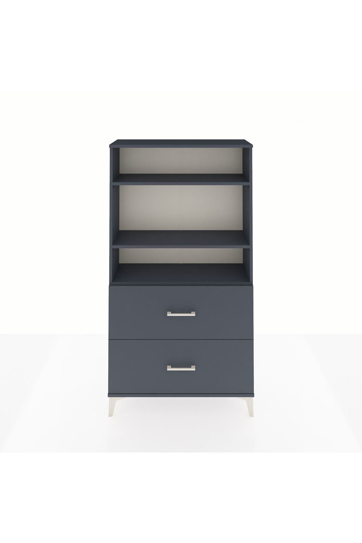 Arges Dolap 3 Raflı 2 Çekmeceli 88x30x163 - S21M022V5A
