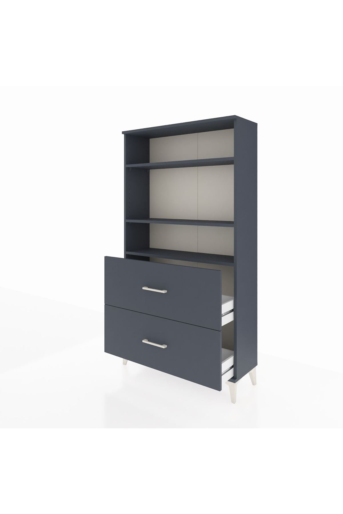 Arges Dolap 3 Raflı 2 Çekmeceli 88x30x163 - S21M022V5A