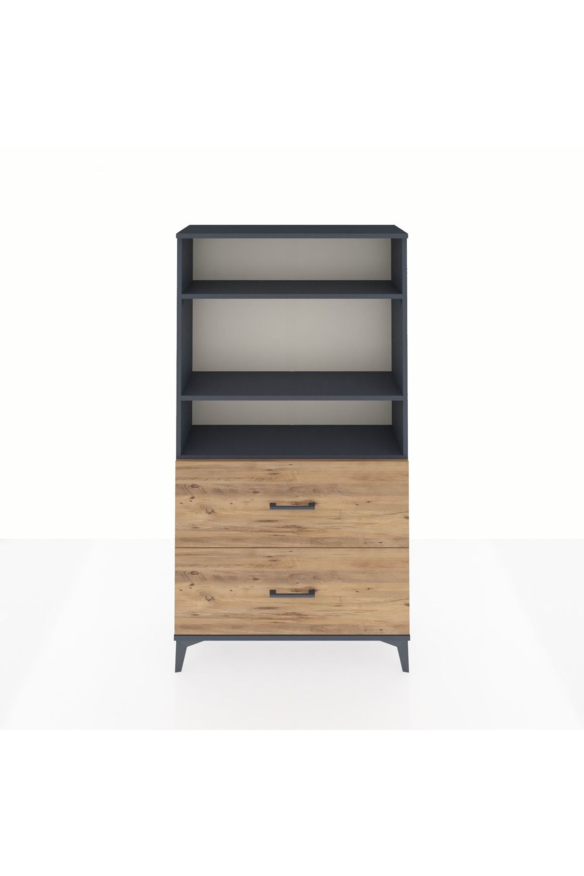 Arges Dolap 3 Raflı 2 Çekmeceli 88x30x163 - S21M022V6A