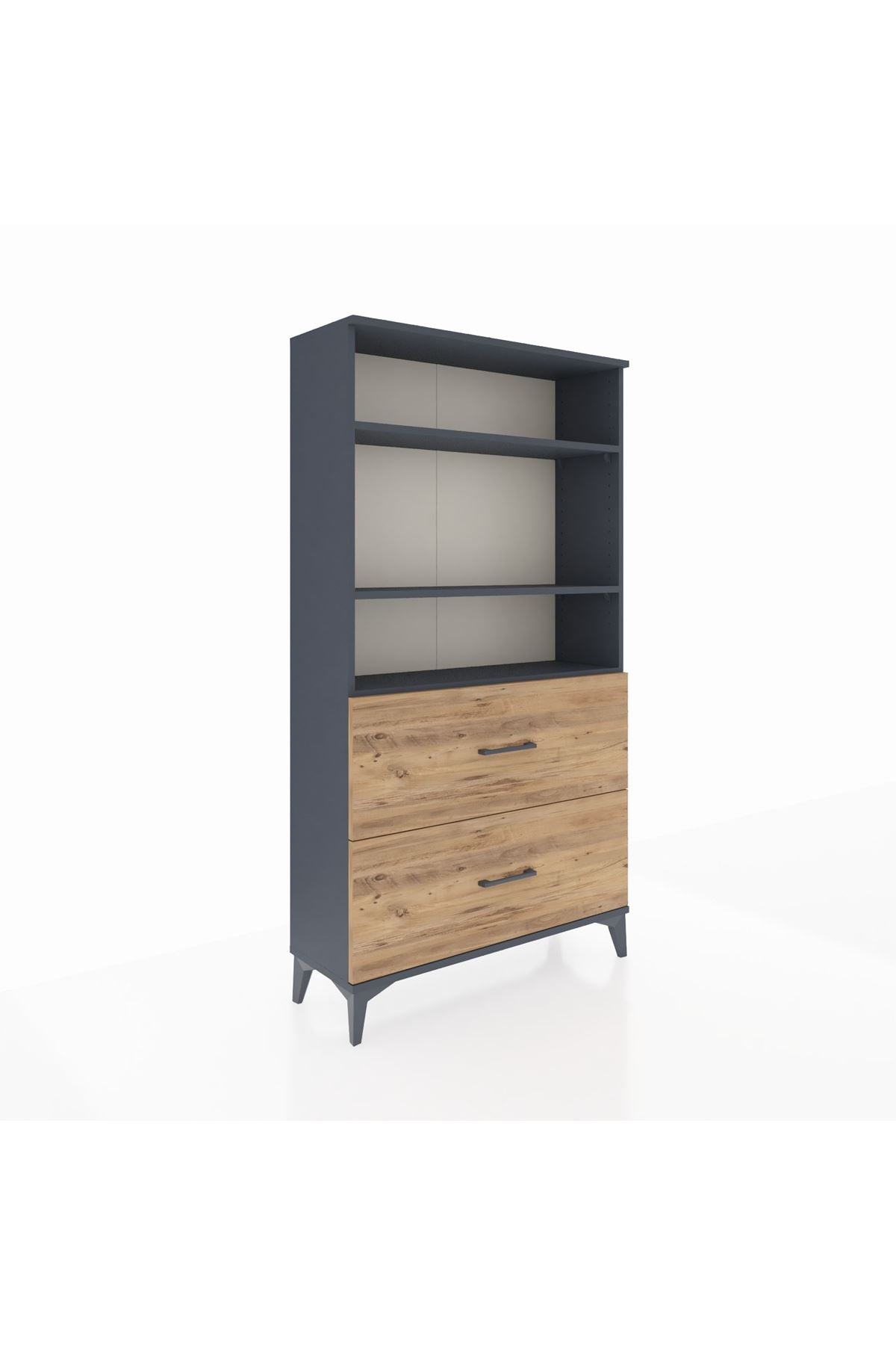 Arges Dolap 3 Raflı 2 Çekmeceli 88x30x163 - S21M022V6A