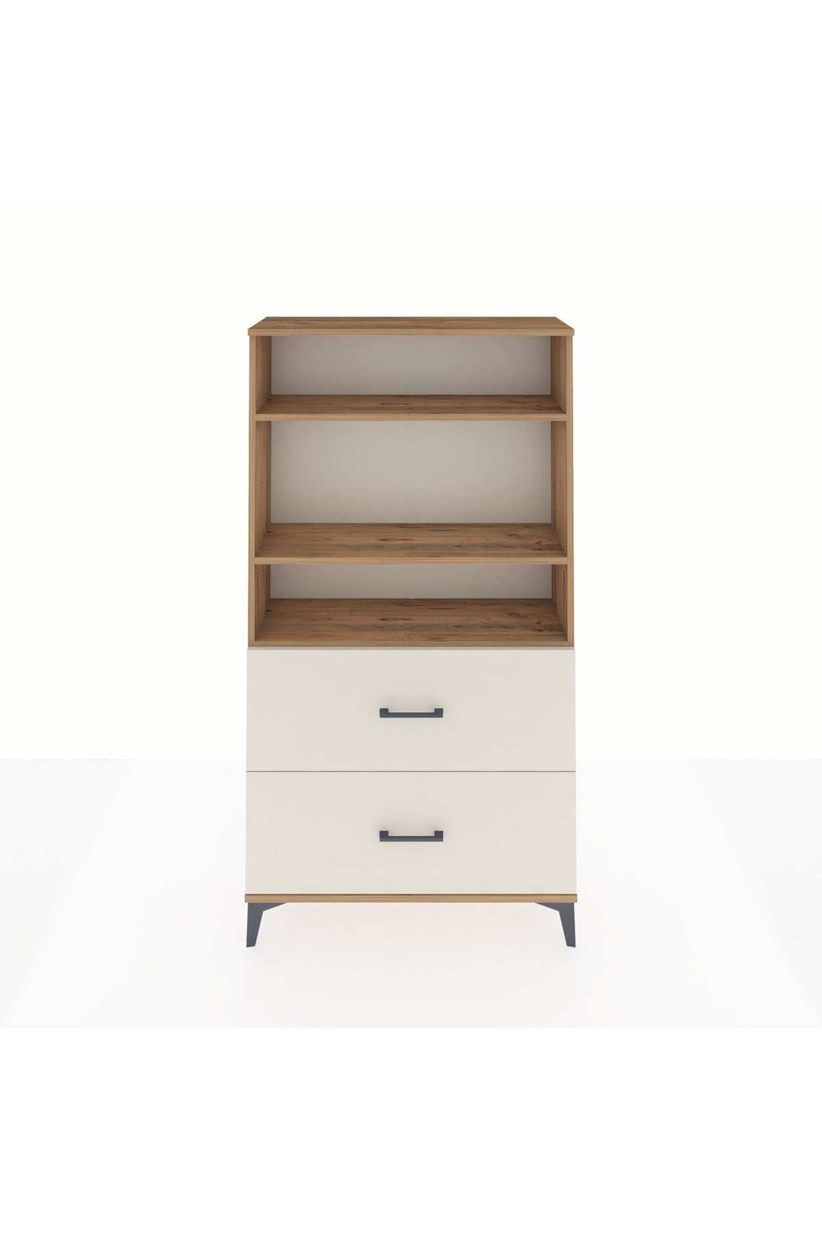 Arges Dolap 3 Raflı 2 Çekmeceli 88x30x163 - S21M022V7A