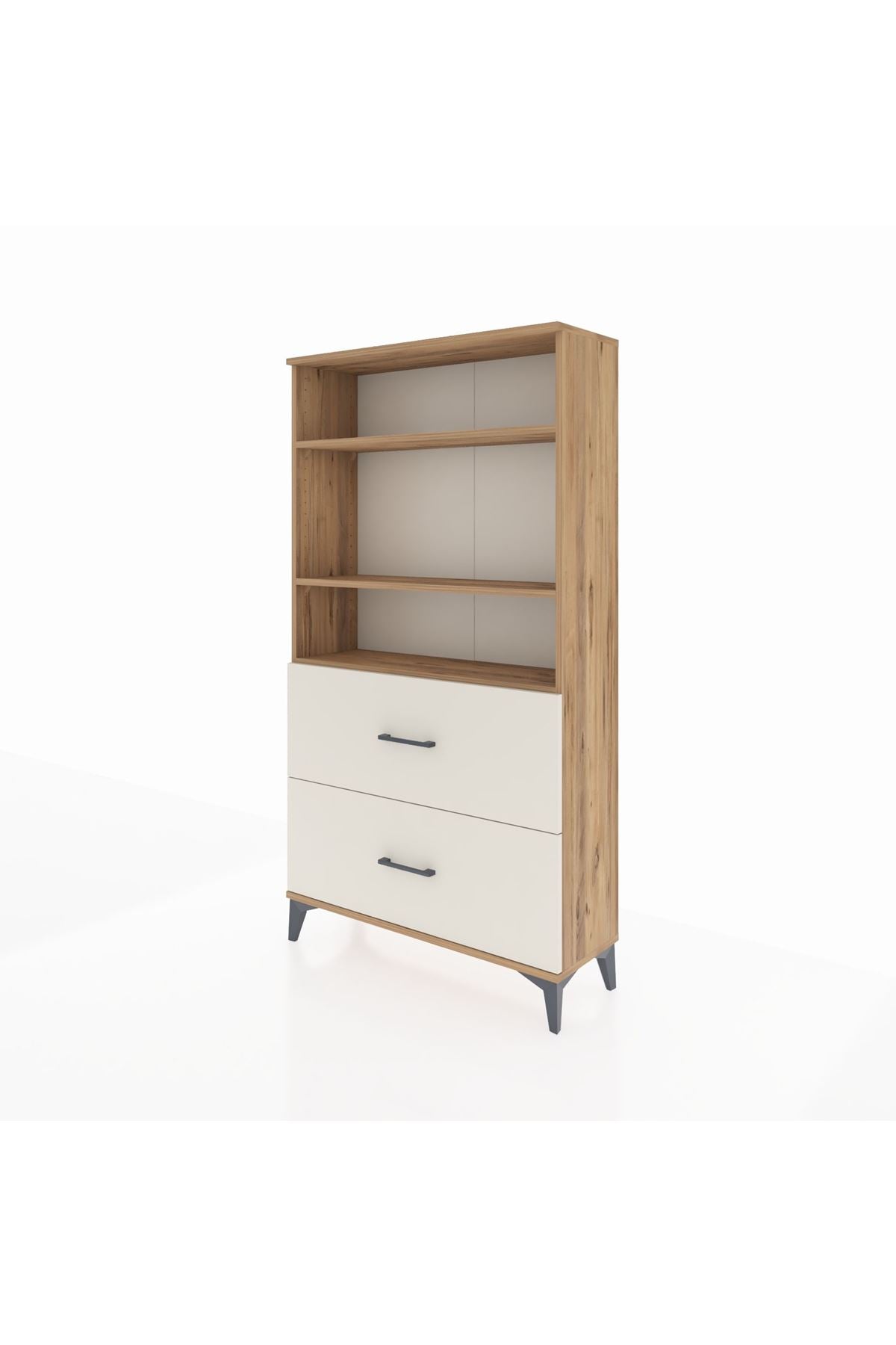 Arges Dolap 3 Raflı 2 Çekmeceli 88x30x163 - S21M022V7A