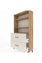 Arges Dolap 3 Raflı 2 Çekmeceli 88x30x163 - S21M022V7A