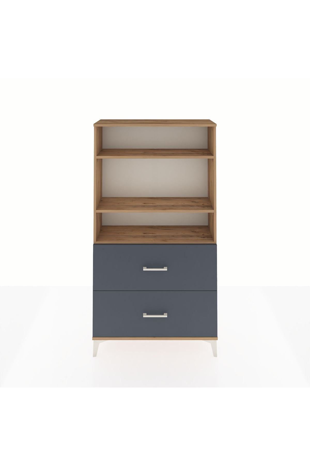 Arges Dolap 3 Raflı 2 Çekmeceli 88x30x163 - S21M022V8A