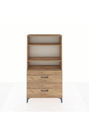 Arges Dolap 3 Raflı 2 Çekmeceli 88x30x163 - S21M022V9A