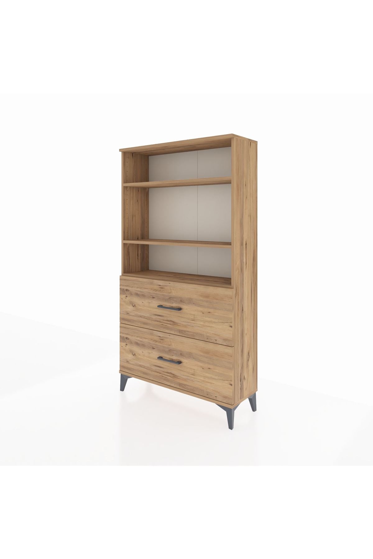 Arges Dolap 3 Raflı 2 Çekmeceli 88x30x163 - S21M022V9A