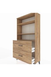 Arges Dolap 3 Raflı 2 Çekmeceli 88x30x163 - S21M022V9A