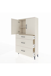 Arges Dolap 2 Raflı 3 Çekmeceli 2 Kapaklı 88x30x163 - S21M023V1A