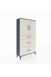 Arges Dolap 2 Raflı 3 Çekmeceli 2 Kapaklı 88x30x163 - S21M023V4A