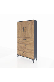 Arges Dolap 2 Raflı 3 Çekmeceli 2 Kapaklı 88x30x163 - S21M023V6A