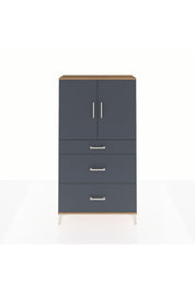 Arges Dolap 2 Raflı 3 Çekmeceli 2 Kapaklı 88x30x163 - S21M023V8A