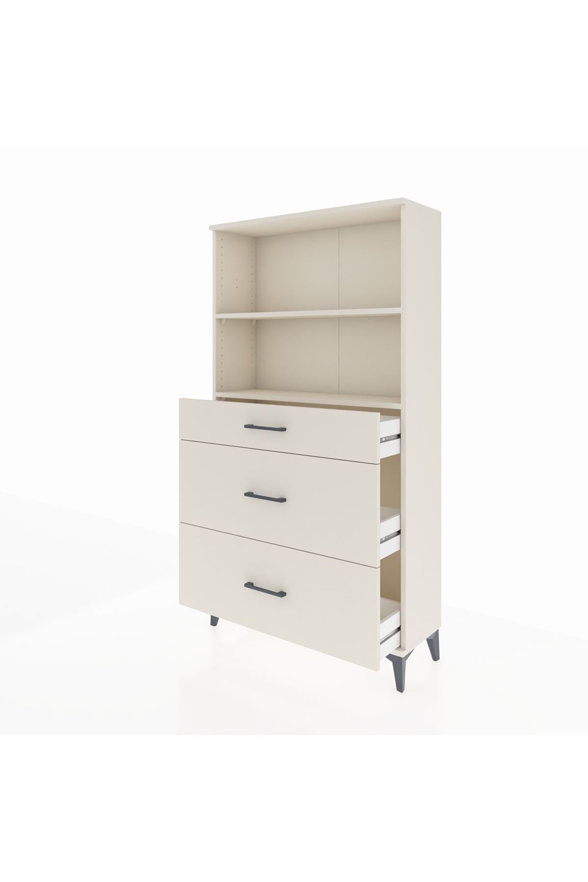 Arges Dolap 2 Raflı 3 Çekmeceli 88x30x163 - S21M024V1A