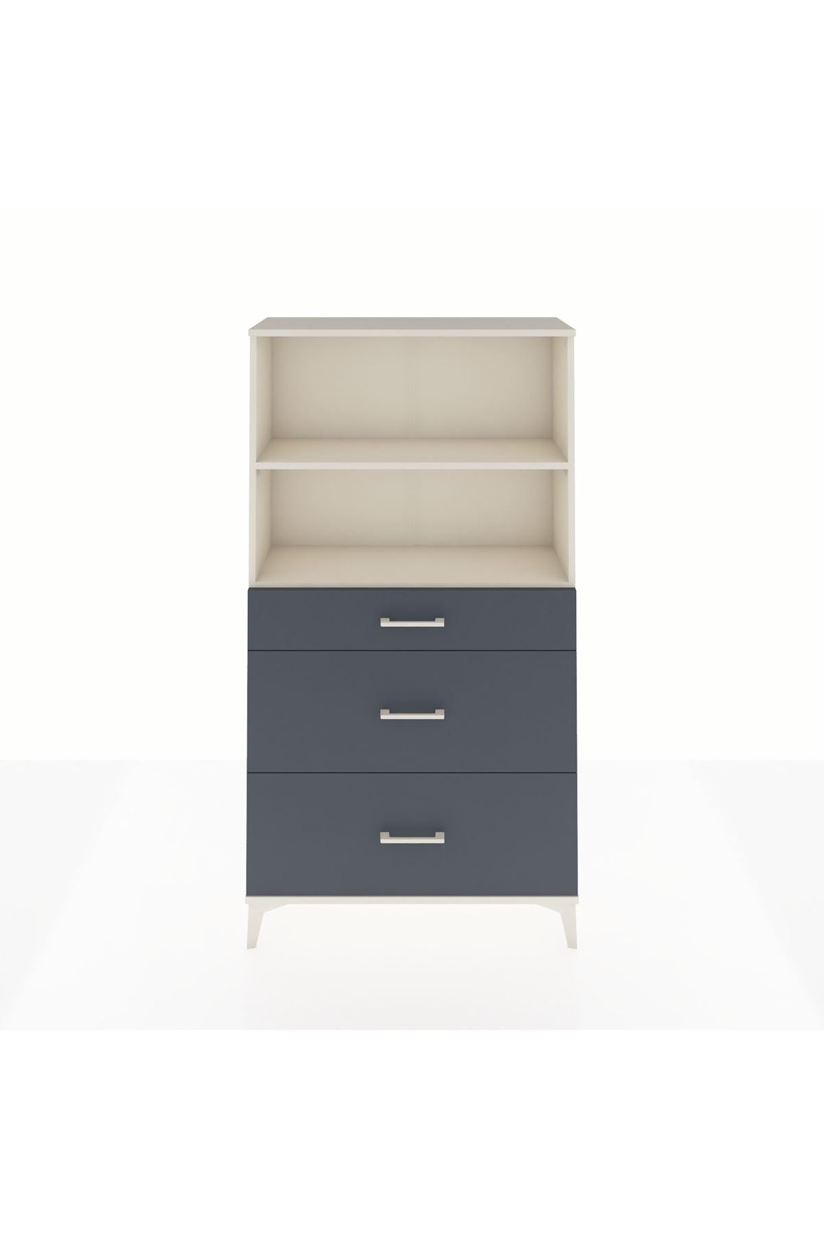 Arges Dolap 2 Raflı 3 Çekmeceli 88x30x163 - S21M024V2A