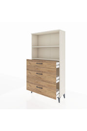 Arges Dolap 2 Raflı 3 Çekmeceli 88x30x163 - S21M024V3A