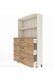 Arges Dolap 2 Raflı 3 Çekmeceli 88x30x163 - S21M024V3A