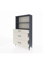 Arges Dolap 2 Raflı 3 Çekmeceli 88x30x163 - S21M024V4A