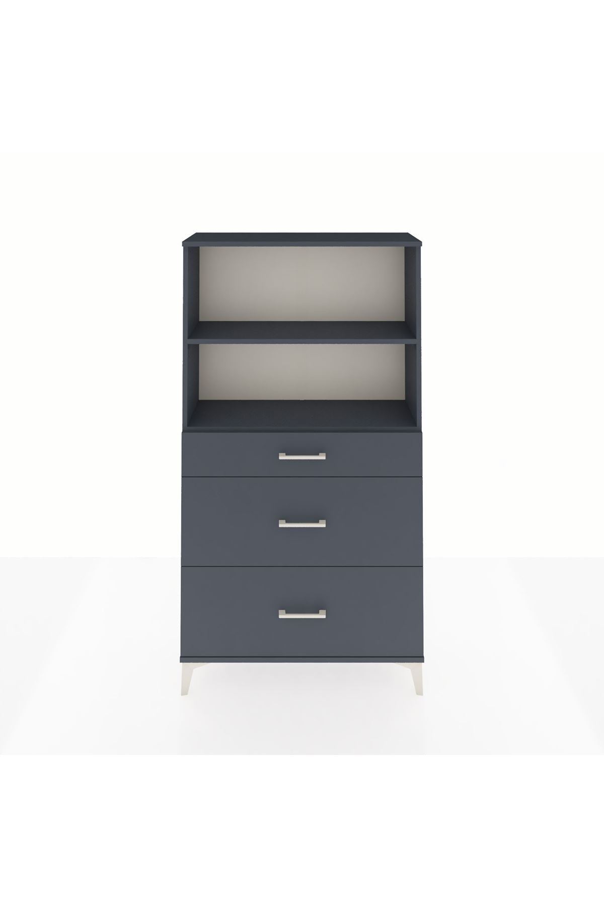 Arges Dolap 2 Raflı 3 Çekmeceli 88x30x163 - S21M024V5A