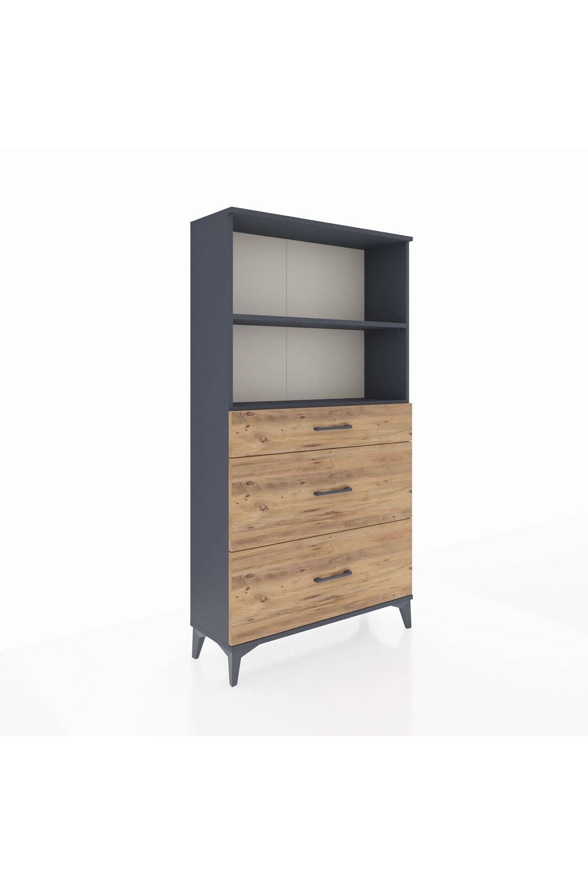 Arges Dolap 2 Raflı 3 Çekmeceli 88x30x163 - S21M024V6A